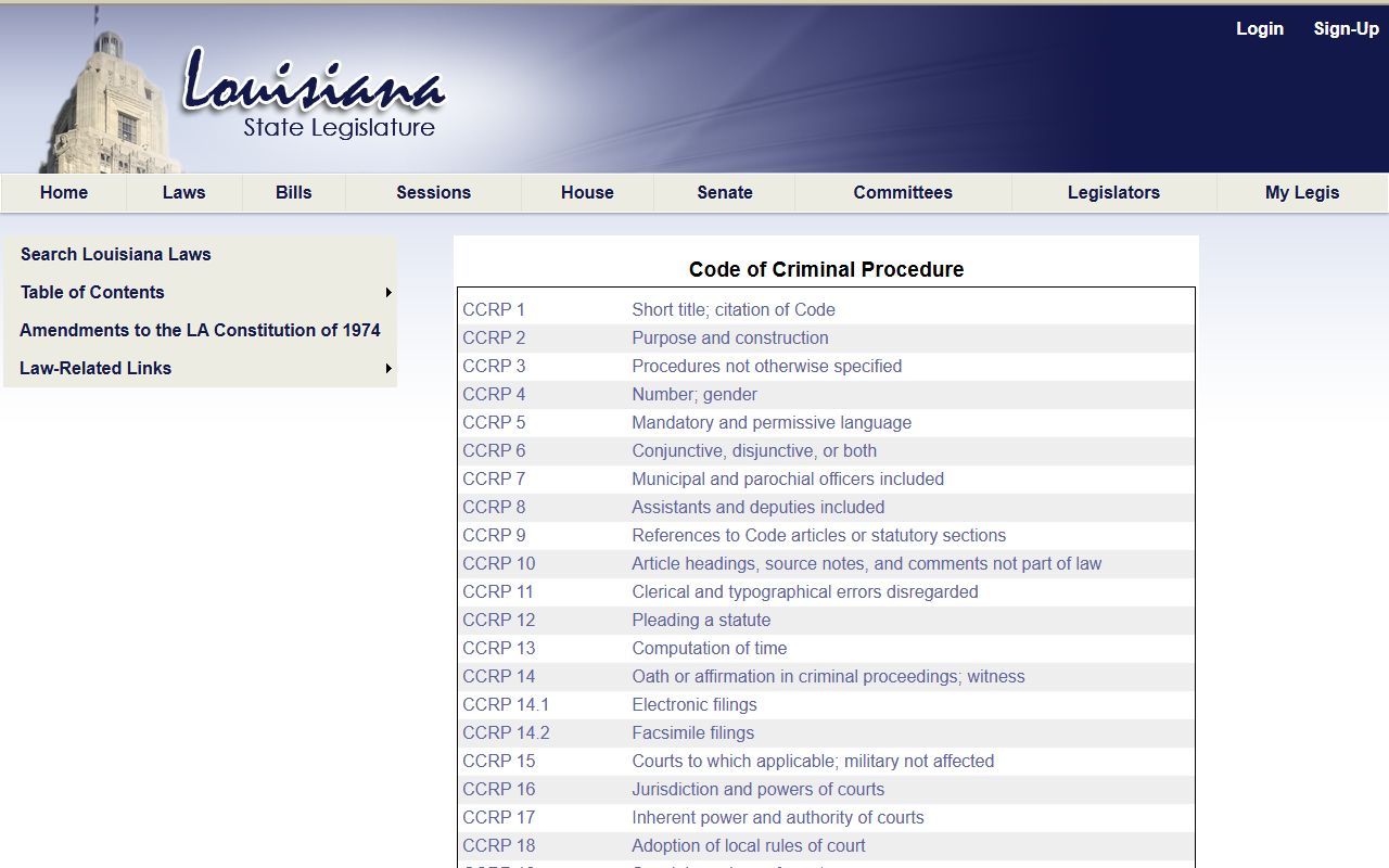 Terrebonne Parish criminal court records Louisiana expungement articles