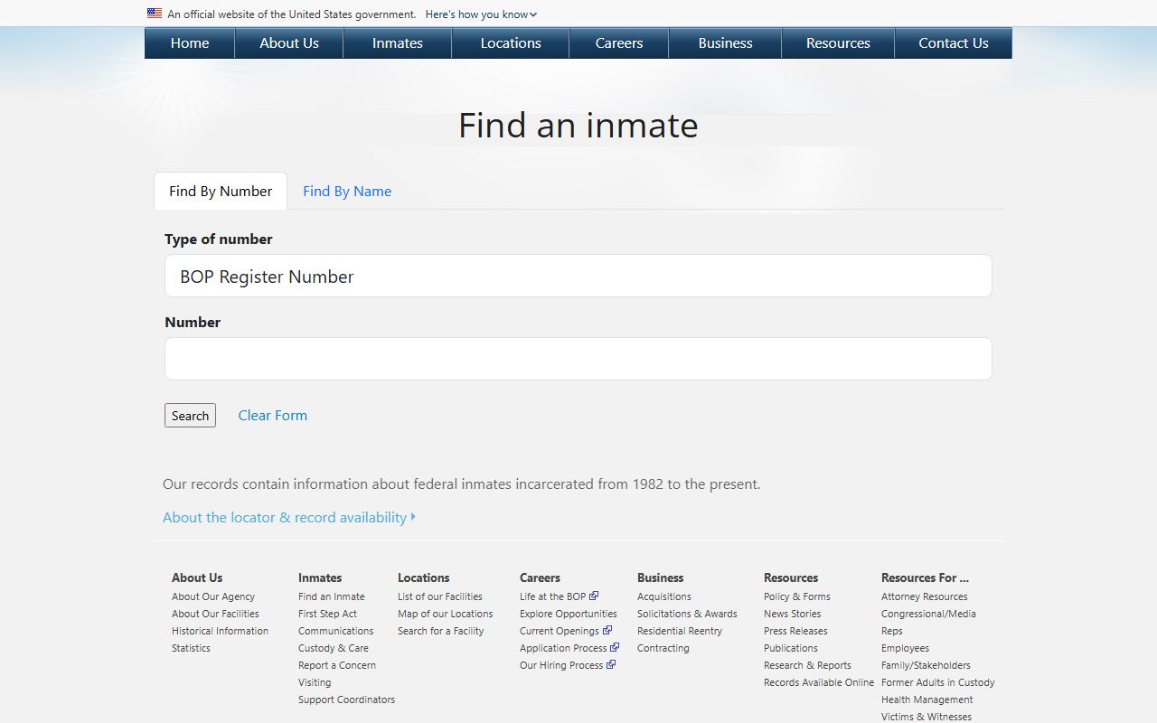 Terrebonne Parish probate records Federal Bureau of Prisons locator source